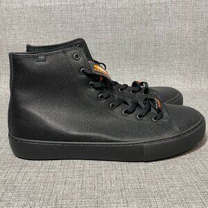 Lugz Men's Black Leather High Top Lace Up Sneakers Boots Shoes 10.5 NEW